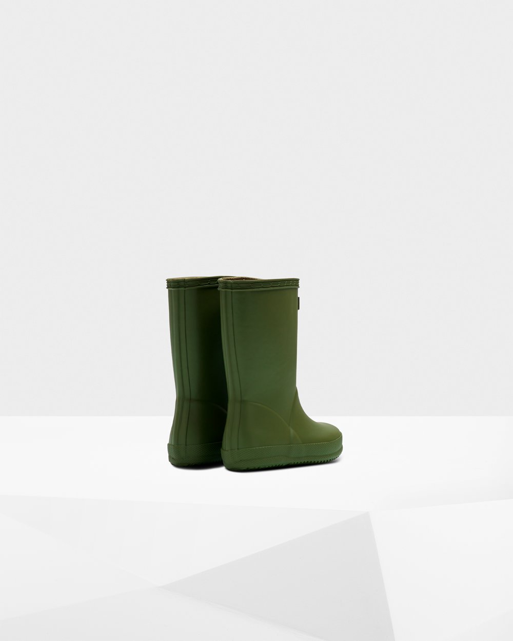 Kids Hunter Original First Classic - Rain Boots Green - 4273-UGQKC